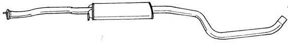 AKS DASIS SG25499 Середній глушник вихлопних газів