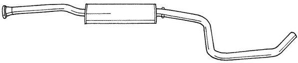 AKS DASIS SG25429 Середній глушник вихлопних газів