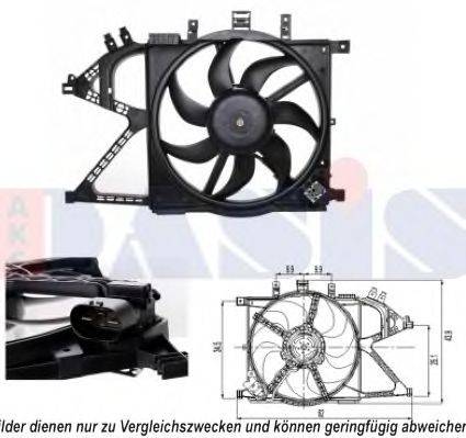 AKS DASIS 158086N Вентилятор, охолодження двигуна