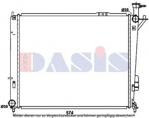 AKS DASIS 560092N Радіатор, охолодження двигуна