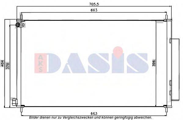 AKS DASIS 102037N Конденсатор, кондиціонер