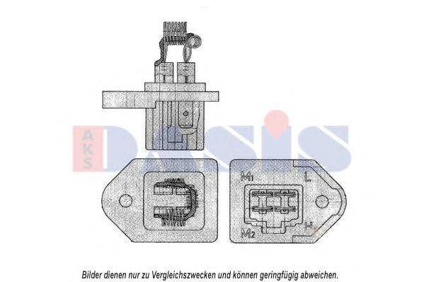 AKS DASIS 700142N Опір, вентилятор салону