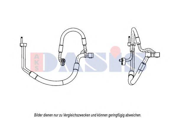 AKS DASIS 885819N Трубопровід високого/низкого тиску, кондиціонер