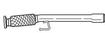 AKS DASIS SG12206 Труба вихлопного газу