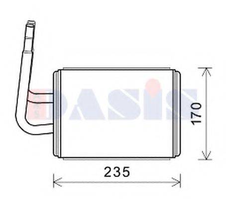 AKS DASIS 119003N Теплообмінник, опалення салону