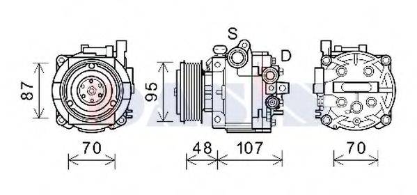 AKS DASIS 852871N Компресор, кондиціонер