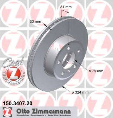 ZIMMERMANN 150340720 гальмівний диск