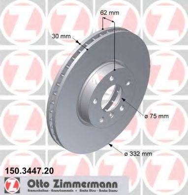 ZIMMERMANN 150344720 гальмівний диск