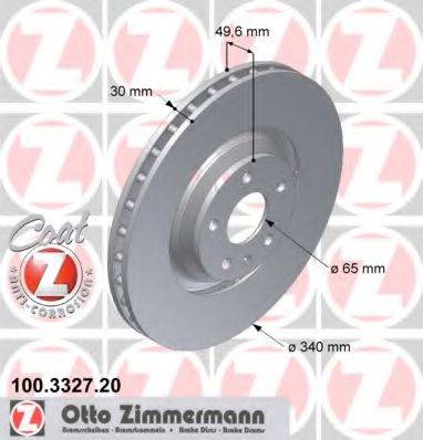 ZIMMERMANN 100332720 гальмівний диск