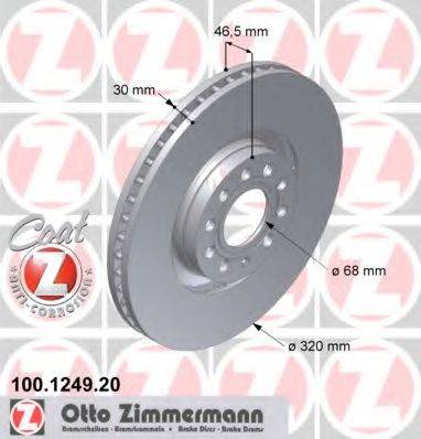 ZIMMERMANN 100124920 гальмівний диск