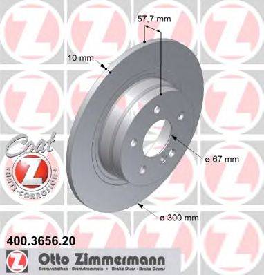 ZIMMERMANN 400365620 гальмівний диск