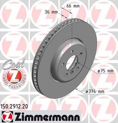 ZIMMERMANN 150291220 гальмівний диск