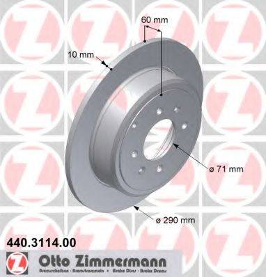 ZIMMERMANN 440311400 гальмівний диск