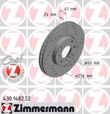 ZIMMERMANN 430148252 гальмівний диск