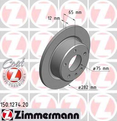 ZIMMERMANN 150127420 гальмівний диск