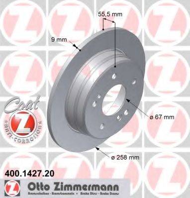 ZIMMERMANN 400142720 гальмівний диск