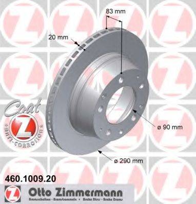 ZIMMERMANN 460100920 гальмівний диск