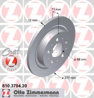 ZIMMERMANN 610370420 гальмівний диск