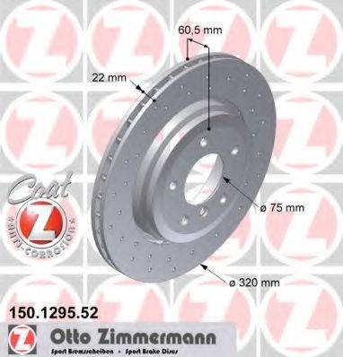 ZIMMERMANN 150129552 гальмівний диск