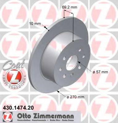 ZIMMERMANN 430147420 гальмівний диск