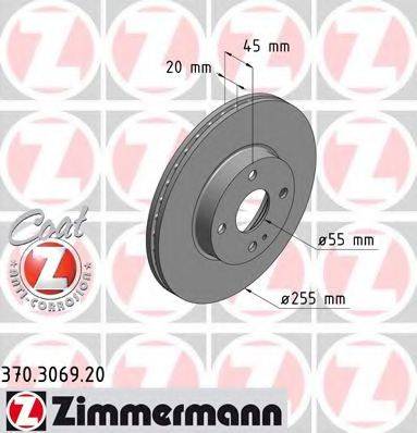 ZIMMERMANN 370306920 гальмівний диск