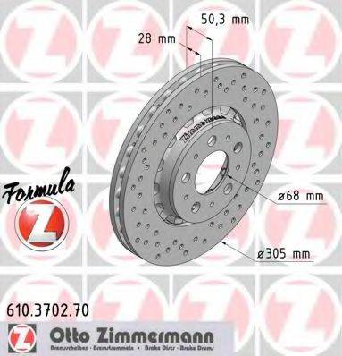 ZIMMERMANN 610370270 гальмівний диск