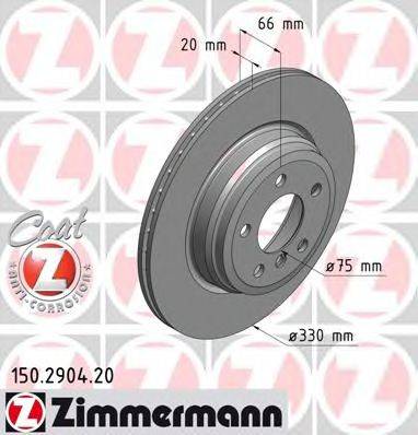 ZIMMERMANN 150290420 гальмівний диск