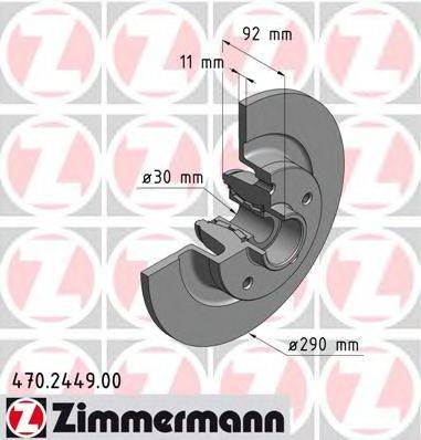 ZIMMERMANN 470244900 гальмівний диск