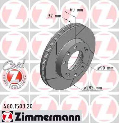 ZIMMERMANN 460150320 гальмівний диск