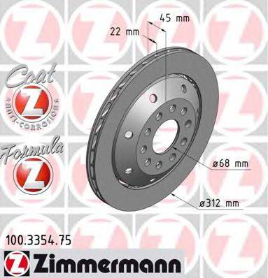 ZIMMERMANN 100335475 гальмівний диск