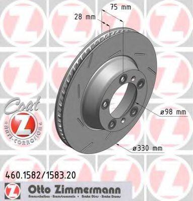 ZIMMERMANN 460158320 гальмівний диск