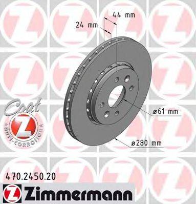 ZIMMERMANN 470245020 гальмівний диск