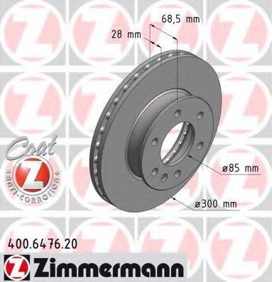 ZIMMERMANN 400647620 гальмівний диск