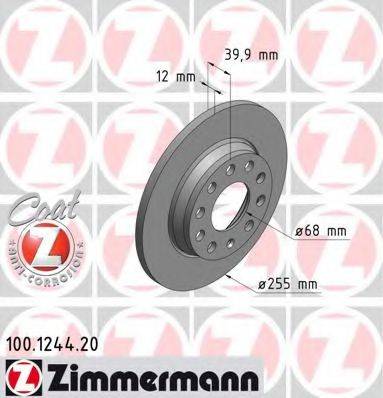 ZIMMERMANN 100124420 гальмівний диск