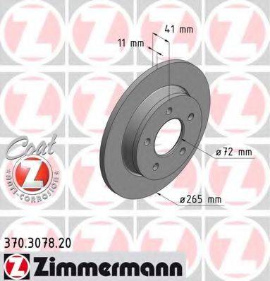 ZIMMERMANN 370307820 гальмівний диск