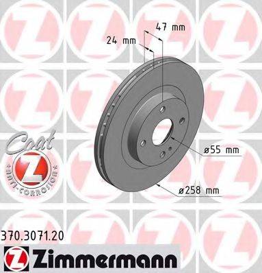 ZIMMERMANN 370307120 гальмівний диск