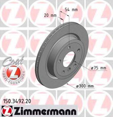 ZIMMERMANN 150349220 гальмівний диск