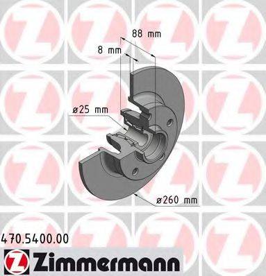 ZIMMERMANN 470540000 гальмівний диск