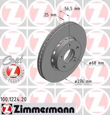 ZIMMERMANN 100122420 гальмівний диск