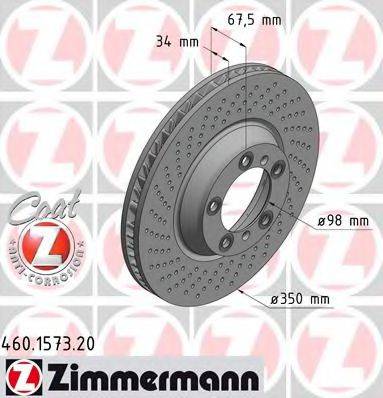 ZIMMERMANN 460157320 гальмівний диск