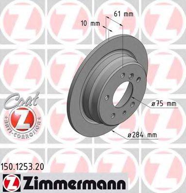 ZIMMERMANN 150125320 гальмівний диск