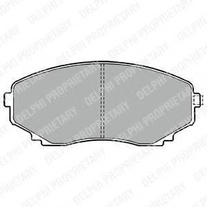 DELPHI LP1095 Комплект гальмівних колодок, дискове гальмо