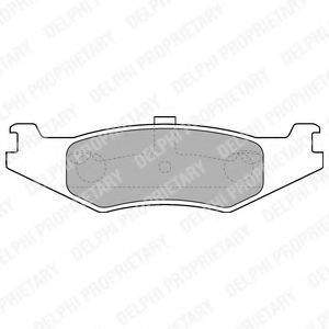 DELPHI LP1520 Комплект гальмівних колодок, дискове гальмо