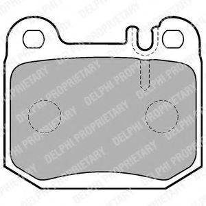 DELPHI LP1705 Комплект гальмівних колодок, дискове гальмо