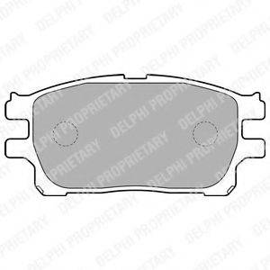 DELPHI LP1784 Комплект гальмівних колодок, дискове гальмо