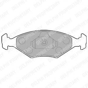 DELPHI LP1854 Комплект гальмівних колодок, дискове гальмо