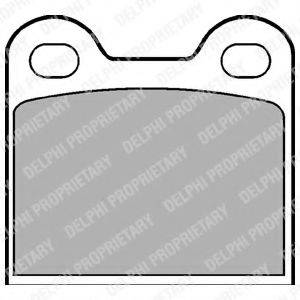 DELPHI LP21 Комплект гальмівних колодок, дискове гальмо