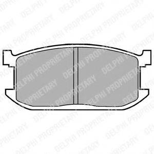 DELPHI LP234 Комплект гальмівних колодок, дискове гальмо