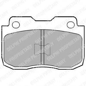 DELPHI LP463 Комплект гальмівних колодок, дискове гальмо