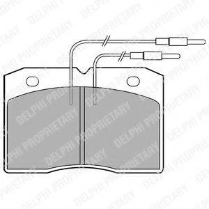 DELPHI LP501 Комплект гальмівних колодок, дискове гальмо